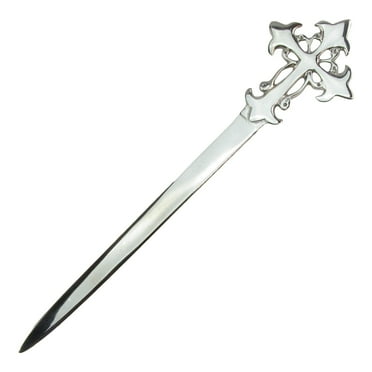 1 UNIVERSAL LIGHTWEIGHT HAND LETTER ENVELOPE FLAT OPENER 9 INCH SILVER